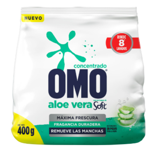 Detergente En Polvo Omo Aloe Vera 400 g